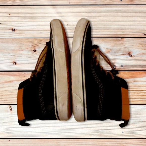 VANS SK8-Hi MTE Black & Orange Sneakers-Sz 6 - Picture 2 of 7